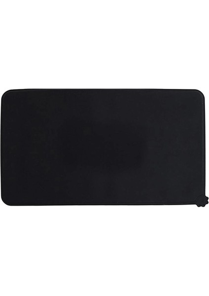 Siyah 47.5X29.5 Pet Malzemeleri Su Geçirmez Silikon Pet Placemat Kaymaz Gıda Tava Mat Sınır Köpek Besleyiciler Gıda Sınıfı Silikon Kase Paspaslar (Yurt Dışından) fırsatları