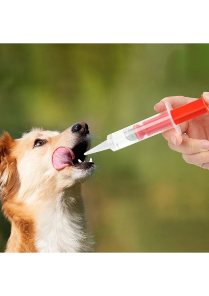 Kırmızı Pet Tıbbi Hap Ilaç Besleme Dağıtıcı Piller Gun Shooter Şırınga Yumuşak Ucu ile Kedi Köpek Hayvanlar Için Besleme Aracı Malzemeleri (Yurt Dışından) modelleri