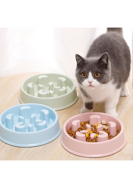 Sarı Köpek Yavaş Besleyici Kase Kaymaz Bulmaca Kase Anti-Gulping Pet Yavaş Gıda Besleme Tabağı Interaktif Şişirme Durdurma Köpek Kase Malzemeleri (Yurt Dışından) fiyatları