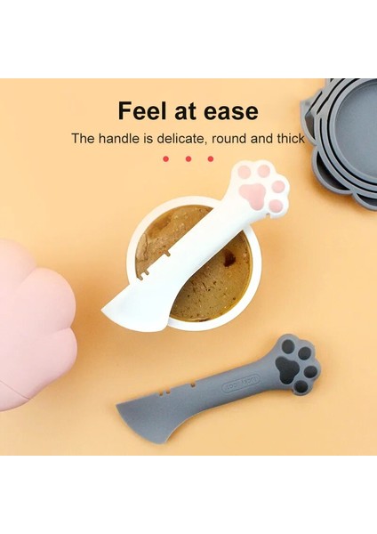 Pembe Konserve Kapağı Pet Kaşık Çok Fonksiyonlu Konserve Açacağı Islak Gıda Karıştırma Kaşığı Silikon Kedi Konserve Sızdırmazlık Kapağı Gıda Depolama Köpek Aksesuarı (Yurt Dışından) fiyatları