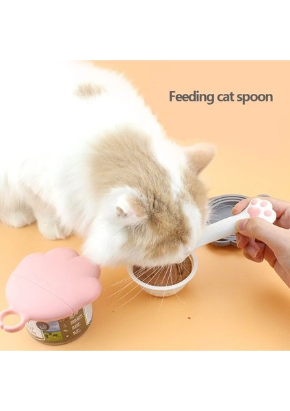 Pembe Konserve Kapağı Pet Kaşık Çok Fonksiyonlu Konserve Açacağı Islak Gıda Karıştırma Kaşığı Silikon Kedi Konserve Sızdırmazlık Kapağı Gıda Depolama Köpek Aksesuarı (Yurt Dışından) fırsatları