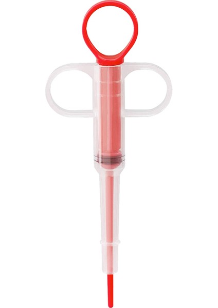 Kırmızı Çift Kafalı Pet Şırınga Tablet Hap Tabancası Piller Itme Dağıtıcı Ilaç Süt Şırınga Köpek Kedi Tüp Besleyici Araçları Köpekler Aksesuarları (Yurt Dışından)