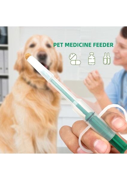 Kırmızı Çift Kafalı Pet Şırınga Tablet Hap Tabancası Piller Itme Dağıtıcı Ilaç Süt Şırınga Köpek Kedi Tüp Besleyici Araçları Köpekler Aksesuarları (Yurt Dışından) fiyatları