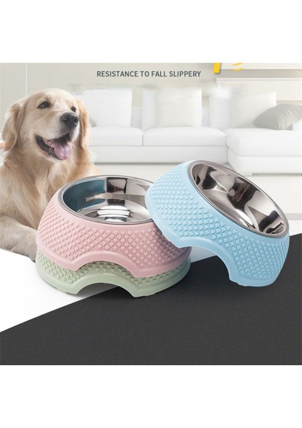Stil 4 Resim Olarak Köpek Mama Kasesi Pet Sofra Içme Tabağı Paslanmaz Çelik Mühürlü Köpek Kasesi Pembe Yeşil Mavi Kedi Kaseleri Kalp Şeklinde Desenli (Yurt Dışından)