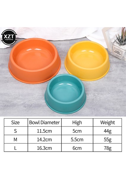 Sarı M 1 Adet Pet Tek Kase Pp Çok Amaçlı Köpek Tiryakisi Besleyici Catdog Yiyecek Kaseleri Hafif Kaymaz Mama Kabı Evcil Hayvan Aksesuarları (Yurt Dışından)