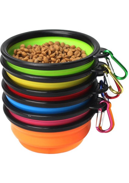 Yeşil 350 ml Köpek Kase Pet Besleyici Su Kasesi Kediler Için Köpek Su Şişesi Evcil Hayvan Aksesuarları Açık Katlanır Silikon Kase PUPPY1000ML (Yurt Dışından) indirimleri