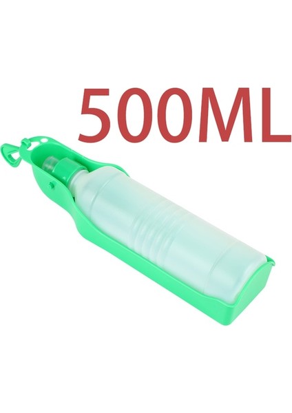 Yeşil 500 ml 500 ml Köpek Su Şişesi Katlanır Tiryakisi Plastik Taşınabilir Su Şişesi Evcil Köpekler Için Açık Seyahat Içme Suyu Besleyici Kase (Yurt Dışından)