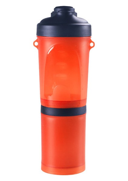 Orange-D Taşınabilir 2 In 1 Pet Katlanır Su Şişesi Gıda Kabı Katlanır Silikon Hayvan Mama Kabı Açık Seyahat Köpek Kedi Besleyici Fincan Kase (Yurt Dışından)