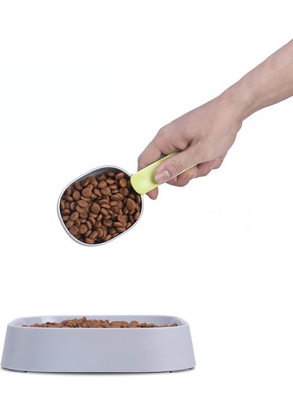 Mavi Beyaz Çok Fonksiyonlu Köpek Maması Kedi Maması Kürek Kaşık Besleme Kaşığı Mühürlü Çanta Klipsi Yaratıcı Ölçüm Fincan Kavisli Tasarım Temizlemesi Kolay (Yurt Dışından) modelleri