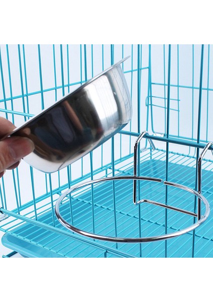 M Pet Köpek Kedi Kase Asılabilir Sabit Köpek Kafesi Kase Paslanmaz Çelik Asılı Kase Üç Boyutlu Sabit Köpek Kase (Yurt Dışından)