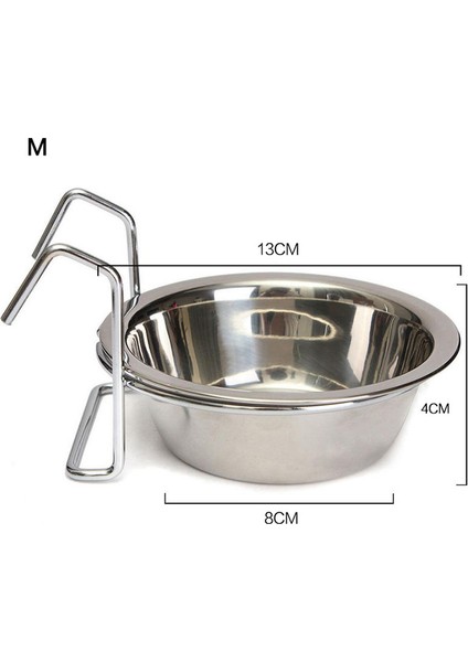 M Pet Köpek Kedi Kase Asılabilir Sabit Köpek Kafesi Kase Paslanmaz Çelik Asılı Kase Üç Boyutlu Sabit Köpek Kase (Yurt Dışından) fiyatları