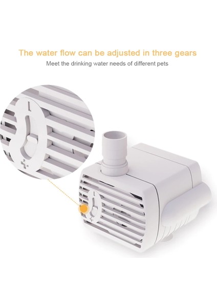 Sıradan USB Su Pompası Tankı Su Çeşmesi Motor Aksesuarları Yedek Kedi Köpek Suluk Su Sebili Evcil Hayvan Ürünleri (Yurt Dışından) fırsatları