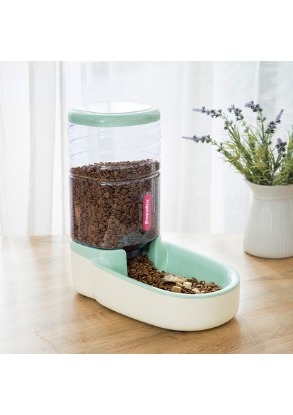 Yeşil Besleyici 3.8ldog Otomatik Besleyici Büyük Kapasiteli Kedi Besleyici Kedi Kase ve Içme Çeşmesi Kaymaz Köpek Maması Dağıtıcı Evcil Hayvan Malzemeleri (Yurt Dışından)