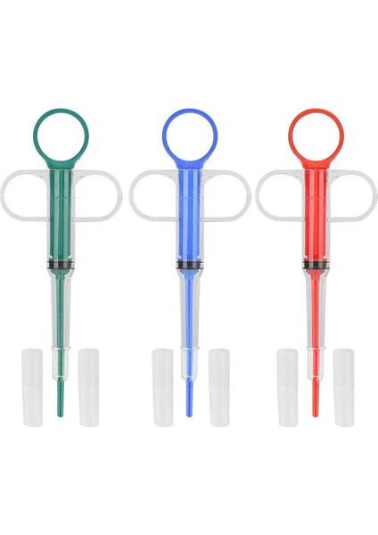 2pcs Mavi Kırmızı Pet Kedi Hap Atıcı Hap Dağıtıcı Köpek Piller Pet Tablet Şırınga Itici Küçük Hayvanlar Besleme Için Yumuşak Uçlu Pet Ilaç Besleyici (Yurt Dışından)
