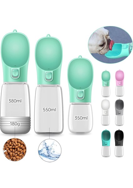 350 ml Siyah Taşınabilir Köpek Su Şişesi Küçük Büyük Köpekler Için Kase Açık Yürüyüş Köpek Pet Seyahat Su Şişesi Kedi Suluk Pet Malzemeleri (Yurt Dışından)