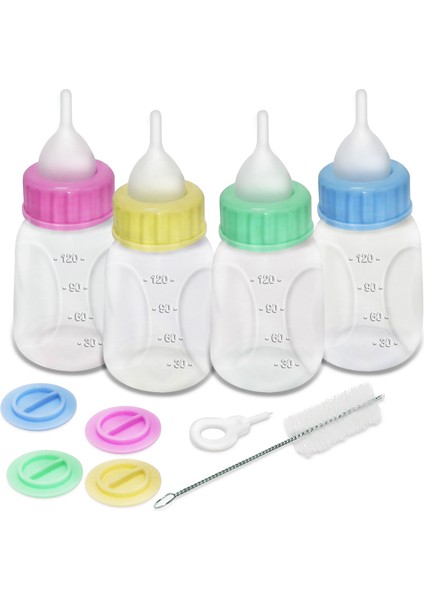 Sarı 120ML Biberon Biberon Pet Köpek Yavru Kedi Silikon Meme Besleyici 120ML Köpek Kedi Bebek Emzirme Suyu Süt Besleyici Temizleme Fırçası ile 1 Adet (Yurt Dışından) modelleri