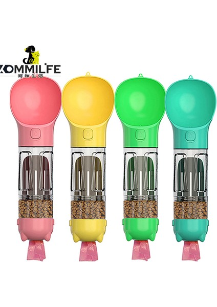 Gıda Kutusu ile Yeşil 500 ml Kommılıfe Taşınabilir Kedi Köpek Su Şişesi Mama Besleyici Tiryakisi Kaka Dağıtıcı 3 In 1 Sızdırmaz Çok Fonksiyonlu Köpek Suluk Şişesi (Yurt Dışından) fırsatları