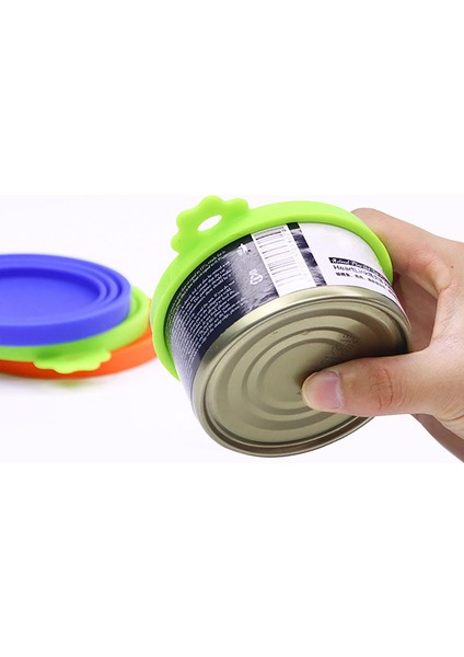 Turuncu Silikon Konserve Kapak Mühürlü Besleyiciler Gıda Konserve Kapağı Yavru Köpek Kedi Depolama Üst Kapağı Yeniden Kullanılabilir Kapak Kapağı Sağlık Pet Günlük Malzemeleri (Yurt Dışından) fırsatları