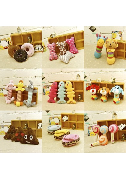 Ba-Dt-02-Orange Sevimli Peluş Cızırtılı Köpek Oyuncakları Dolması Güzel Evcil Hayvan Küçük Köpek Yavrusu Kedi Çekme Çiğnemek Vak Ses Oyuncak Peluche Köpekler Malzemeleri (Yurt Dışından) modelleri