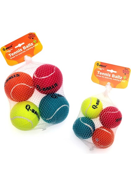 3 Top Köpek Oyuncak Seti Kalın Duvarlı Doğal Kauçuk Köpekler Için Squeak Çiğneme Topları Tenis Interaktif Kabarık Toplar Eğitim Için 4'lü Paket (Yurt Dışından) fiyatları