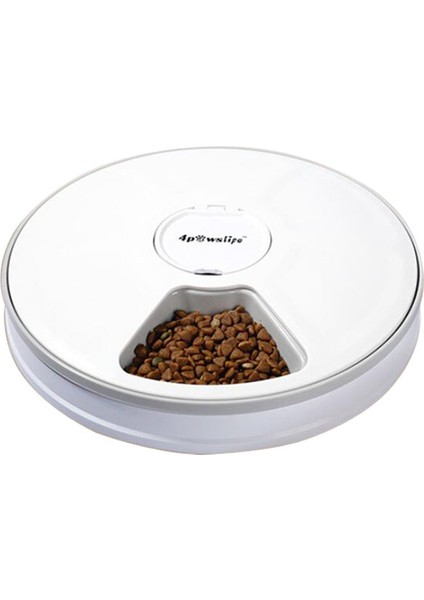 Altı Izgara Besleyici Akıllı Otomatik Evcil Hayvan Besleyici Ses Kayıtlı Paslanmaz Çelik LCD Ekran Zamanlayıcı Köpek Maması Kase Kedi Maması Dağıtıcı Evcil Hayvan Mama Kabı (Yurt Dışından)