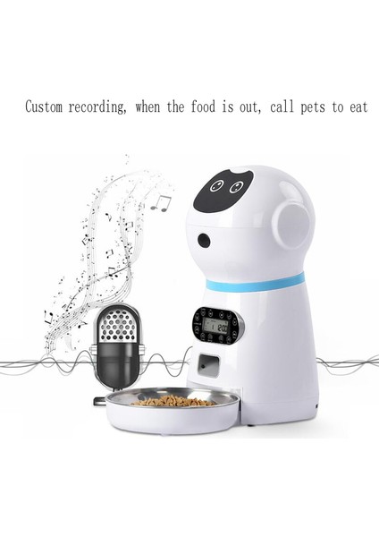 Altı Izgara Besleyici Akıllı Otomatik Evcil Hayvan Besleyici Ses Kayıtlı Paslanmaz Çelik LCD Ekran Zamanlayıcı Köpek Maması Kase Kedi Maması Dağıtıcı Evcil Hayvan Mama Kabı (Yurt Dışından) fiyatları