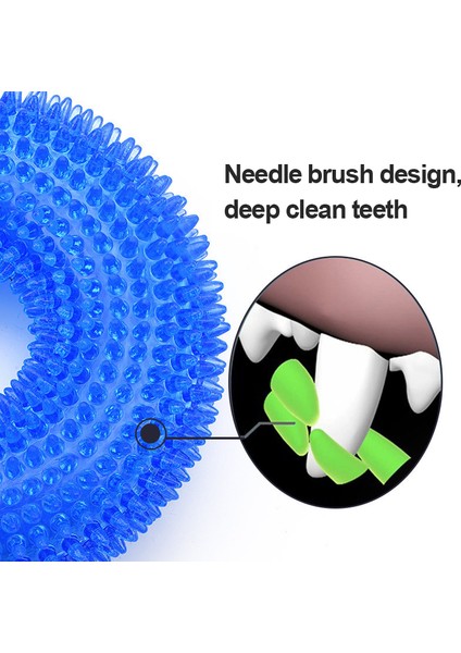 Mavi 6.5cm Pet Köpek Oyuncakları Isırmaya Dayanıklı Cızırtılı Ses Oyuncak Dikenli Dikenli Diş Temizleme Tpr Molar Çiğneme Oyuncakları Köpekler Için Interaktif Eğitim (Yurt Dışından) fırsatları