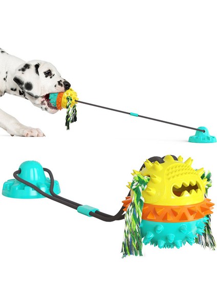 C Yeni Stil Köpek Oyuncakları Silikon Vantuz Römorkör Köpek Oyuncak Pet Köpekler Itme Topu Oyuncak Pet Diş Temizleme Köpek Diş Fırçası Yavru Büyük Köpek Isırma Oyuncak (Yurt Dışından)