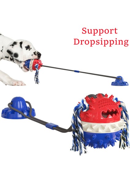 C Yeni Stil Köpek Oyuncakları Silikon Vantuz Römorkör Köpek Oyuncak Pet Köpekler Itme Topu Oyuncak Pet Diş Temizleme Köpek Diş Fırçası Yavru Büyük Köpek Isırma Oyuncak (Yurt Dışından)