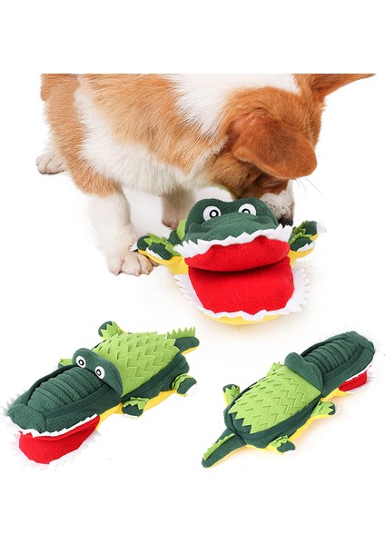 Timsah Köpek Oyuncakları Bulmaca Oyuncak Pet Köpek Küçük Köpekler Için Snuffle Mat Kedi Interaktif Eğitim Oyuncak Peluş Oyuncaklar Yavaş Yavaş Kaymaz Köpek Kaseleri Yeme (Yurt Dışından)