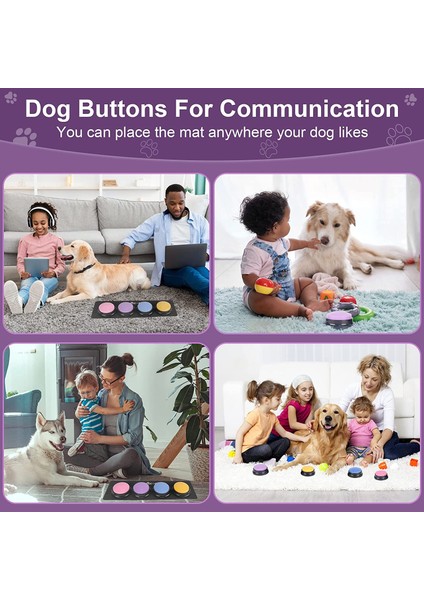 Düğme Çıkartmaları Pet Ses Kutusu Kaydedilebilir Konuşan Düğme Kedi Ses Kaydedici Evcil Hayvan Iletişim Eğitimi Aracı Için Konuşan Oyuncak Sıkma Kutusu Köpek Oyuncakları (Yurt Dışından)