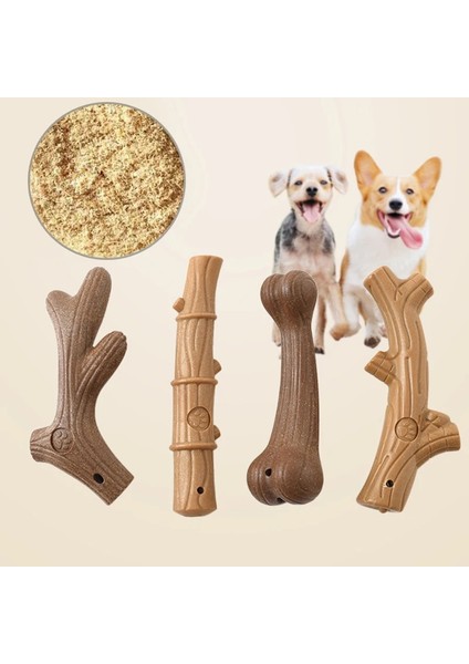 Boynuz L Pet Köpek Çiğneme Oyuncakları Azı Dişleri Temiz Sopa Ilginç Çam Ağacı Boynuzları Kemik Bambu Ateşi Şekli Çiğnenebilir Köpek Yavrusu Interaktif Oyun (Yurt Dışından) modelleri