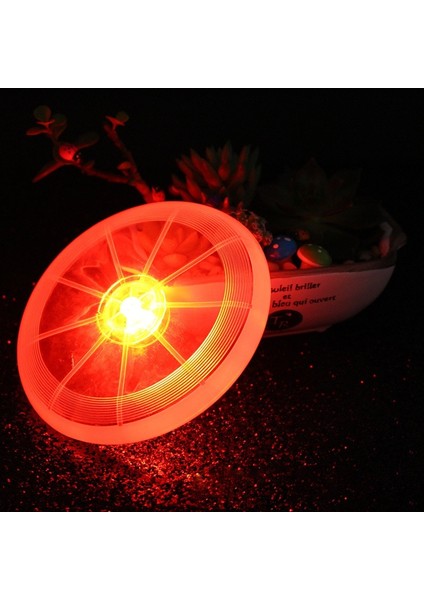 Yeşil 13X13 cm Evcil Hayvan Malzemeleri Köpek Oyuncak LED Işıklı Uçan Disk Çevre Koruma Malzemesi Köpek Eğitim Malzemeleri Köpek Çiğneme Oyuncakları (Yurt Dışından) modelleri