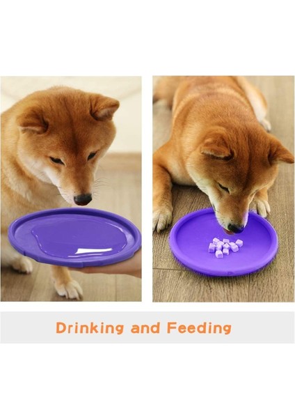 Mor Xl 22CM Prettybetter Silikon Uçan Daire Köpek Kedi Oyuncak Köpek Oyunu Uçan Diskler Dayanıklı Çiğneme Köpek Eğitimi Interaktif Köpek Malzemeleri (Yurt Dışından)