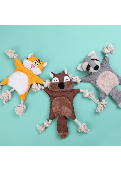 Sincap Sevimli Tavşan Tilki Peluş Cızırtılı Köpek Oyuncakları Küçük Köpekler Için Pet Simülasyon Pamuk Halat Hayvan Oyuncaklar Interaktif Çiğnemek Köpek Aksesuarları (Yurt Dışından) indirimleri