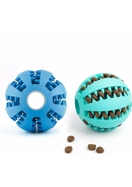 Uzunluk 11 cm Donanma Isırmaya Dayanıklı Pet Çiğneme Topu Oyuncak Küçük Büyük Köpekler Için Güvenli Kauçuk Yavru Büyük Köpek Besleme Oyuncaklar Mascotas Aksesuarları Suministros (Yurt Dışından)