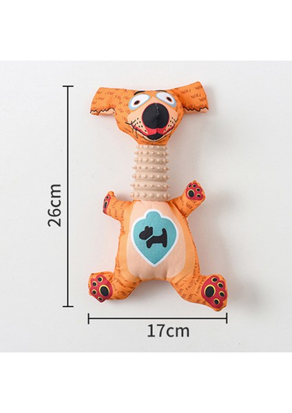 Turuncu Tembellik 26X17 cm M Güçlü Büyük Köpek Oxford Bez Oyuncak Cızırtılı Sevimli Hayvan Şekli Pet Orta Büyük Köpekler Için Çiğnemek Oyuncaklar Golden Retriever Doberman (Yurt Dışından)