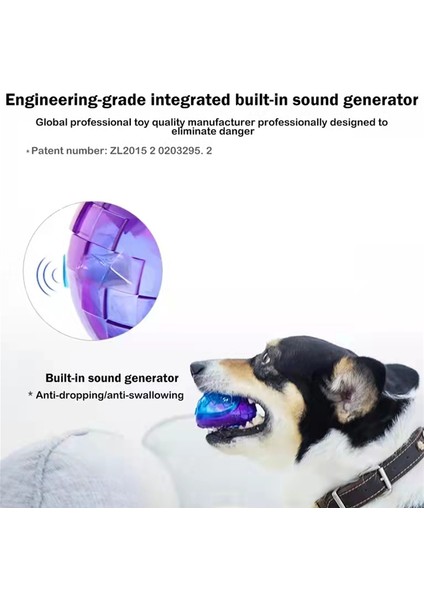 Sesli Dambıl G-Ball Serisi Köpek Topu Interaktif Güvenli Eğitim Köpek Oyuncakları Cızırtılı Toplar S/m Boyutu Köpek Diş Etleri Için 2,5 Inç Kabarık Çeşitli Renkler (Yurt Dışından)