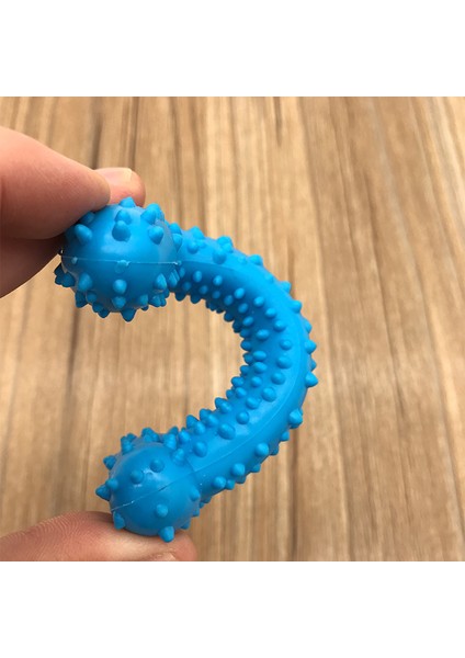Rastgele Renk 1 Adet 11CMX4CM Yeni Kauçuk Köpek Oyuncak Dikenli Kemik Kauçuk Molar Dişler Pet Oyuncak Köpek Isırmaya Dayanıklı Molar Eğitim Bırak Gemi (Yurt Dışından) fırsatları