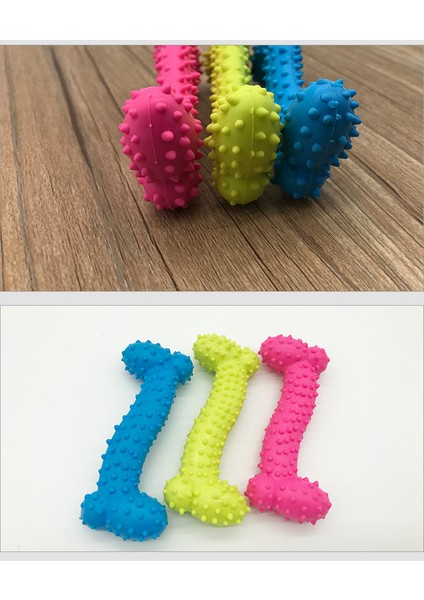 Rastgele Renk 1 Adet 11CMX4CM Yeni Kauçuk Köpek Oyuncak Dikenli Kemik Kauçuk Molar Dişler Pet Oyuncak Köpek Isırmaya Dayanıklı Molar Eğitim Bırak Gemi (Yurt Dışından) indirimleri