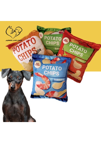 Kırmızı Isırmaya Dayanıklı Cips Köpek Oyuncakları Komik Cızırtılı Ses Sondaj Kağıdı Küçük Orta Çiğnemek Köpek Oyuncakları Temiz Dişler Köpek Oyuncakları Evcil Hayvan Malzemeleri (Yurt Dışından)