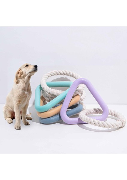 Koyu Gri L Tpr Kauçuk Evcil Hayvan Oyuncakları Üçgen Çekme Halkası Oyuncak Pamuk Halat Çiğnemeye Dayanıklı Köpek Oyuncak Pet Interaktif Savaş Oyuncakları (Yurt Dışından) fiyatları