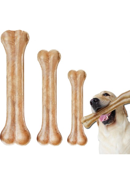21 cm 1 Adet Doğal Inek Derisinden Yapılmış Köpek Çiğneme Kemik Oyuncak Güçlü Toksik Olmayan Anti-Isırık Köpek Çiğneme Oyuncağı Diş Temiz Oyuncaklar Pet Köpek Diş Bakımı Sopa (Yurt Dışından) fiyatları