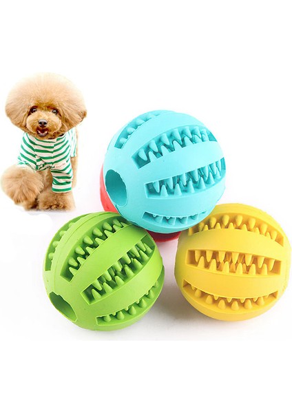 Mavi S-5cm Köpekler Için Oyuncaklar Topu Interaktif Oyuncaklar Köpek Çiğneme Oyuncakları Diş Temizleme Esnekliği Küçük Büyük Köpek Oyuncakları Kauçuk Evcil Hayvan Topu Oyuncakları (Yurt Dışından)