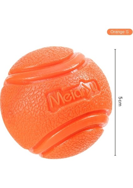 Turuncu 7 cm Pet Köpek Oyuncakları Kabarık Top Bite Katı Top Kauçuk Bite Oyuncak Top Açık Fırlatma ve Kurtarma Eğitimi Pet Oyuncaklar Köpek Aksesuarları (Yurt Dışından)