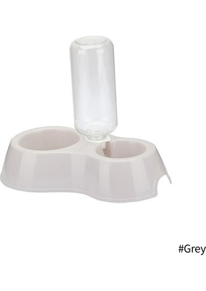 Gri Içme Şişeli Plastik Pet Çift Kase Su Depolu Yeme ve Içme Için Çift Kullanımlı Kase Köpek Kasesi Kedi Hayvan Mama Kabı (Yurt Dışından) fiyatları