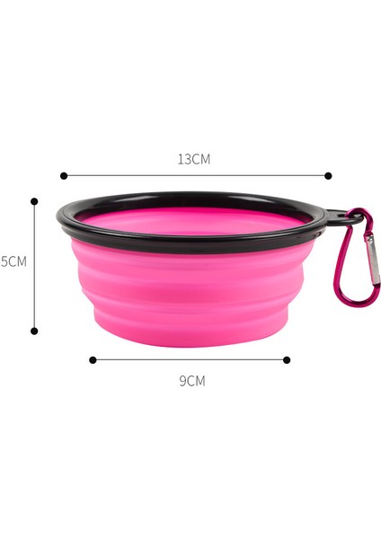 Siyah 350 ml Katlanabilir Köpek Kaseleri Gıda Kabı Taşınabilir Su Kasesi Köpekler Için Katlanır Açık Seyahat Bulaşık Kase Yavru Evcil Hayvan Aksesuarları (Yurt Dışından)