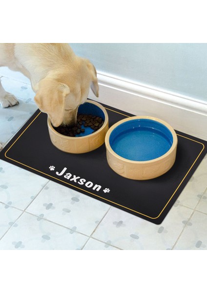 Yeşil 45X30 cm Kişiselleştirilmiş Köpek Kase Mat Özel Su Geçirmez Köpek Kedi Besleme Pedi Hayvan Mama Kabı Mat Kaymaz Evcil Hayvan Besleme Matı Placemat Köpek Aksesuarları (Yurt Dışından) modelleri