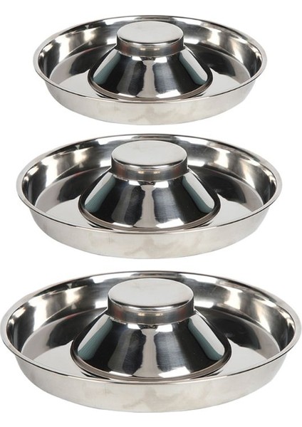 L Pet Paslanmaz Çelik Köpek Kasesi Köpek Kumu Mama Besleme Tabağı Sütten Kesilen Gümüş Paslanmaz Besleyici Su Kasesi Evcil Hayvan Besleyici Kase ve Su (Yurt Dışından)