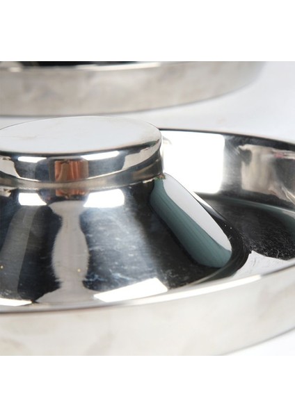 L Pet Paslanmaz Çelik Köpek Kasesi Köpek Kumu Mama Besleme Tabağı Sütten Kesilen Gümüş Paslanmaz Besleyici Su Kasesi Evcil Hayvan Besleyici Kase ve Su (Yurt Dışından) fırsatları